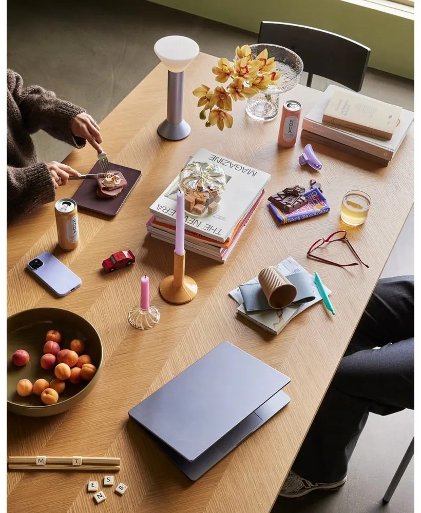 Стъклена ръчна изработка ваза (височина 19 cm) Aino – Hübsch