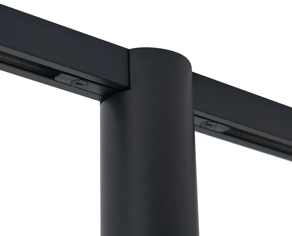 Модерен прожектор черен за релсова система 1-фазен GU10 35mm - Slimline Nubee Honey