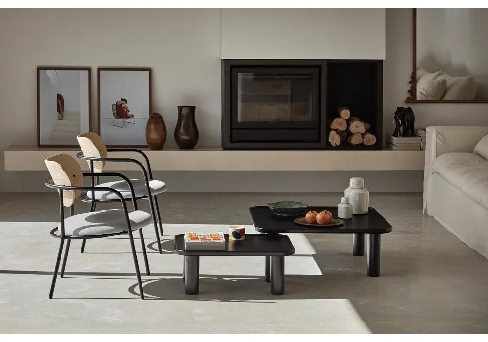 Светлосив трапезен стол в декор от пепел Eclipse - Teulat