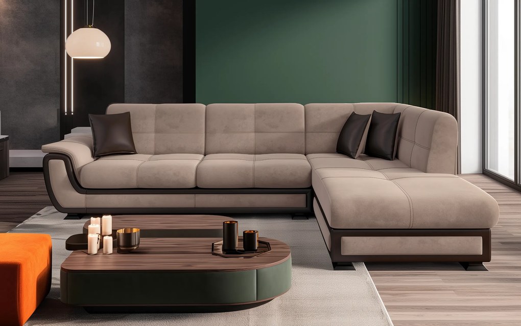 Разтегателен ъглов диван + клик-клак механизъм Принцес II