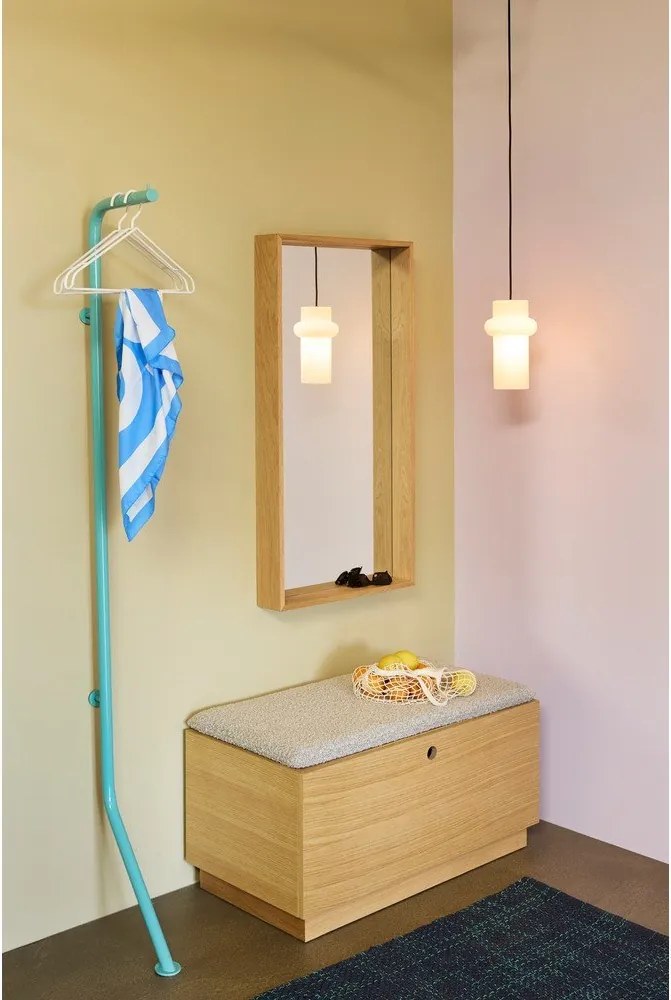 Синя метална стойка за връхни дрехи 36x182 cm Bend – Hübsch