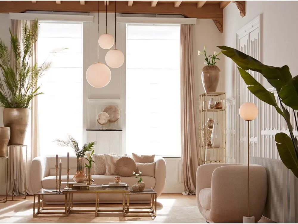 Кремав диван 237 cm Kialy – Light &amp; Living