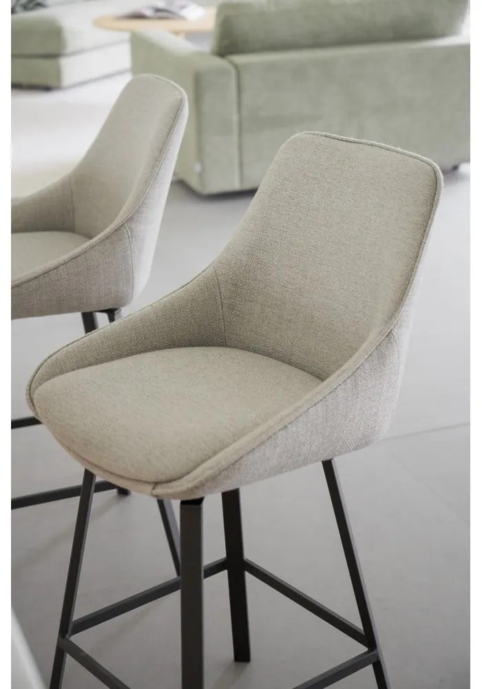 Бежови бар столове в комплект от 2 бр. (височина на седалката 65 cm) Alison – Rowico