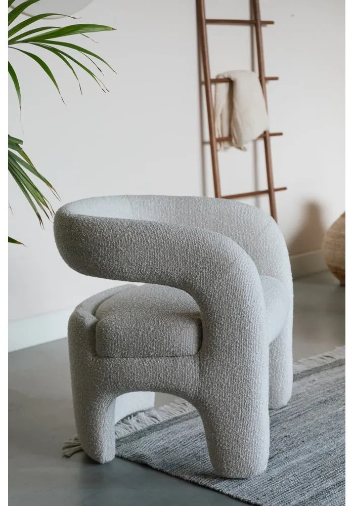 Бяло кресло от букле Nova – White Label