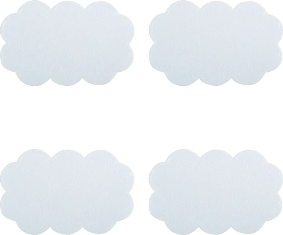 Детски противоплъзгащи подложки за вани в комплект от 4 бр. 9x14,5 cm Nuages – MSV
