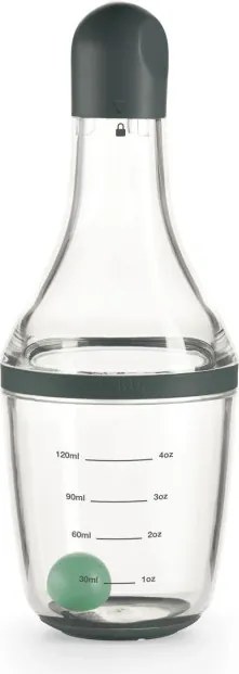 Бутилка за дресинг Lekue 1009489, 200 мл, Ø7.2x19.1 см, Стъкло, +4°C / +80°C, Сив