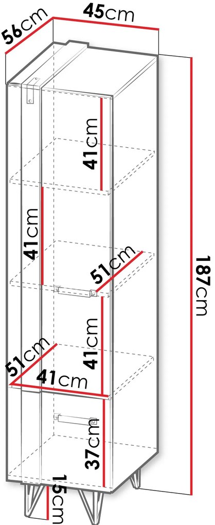 Гардероб Lofter single