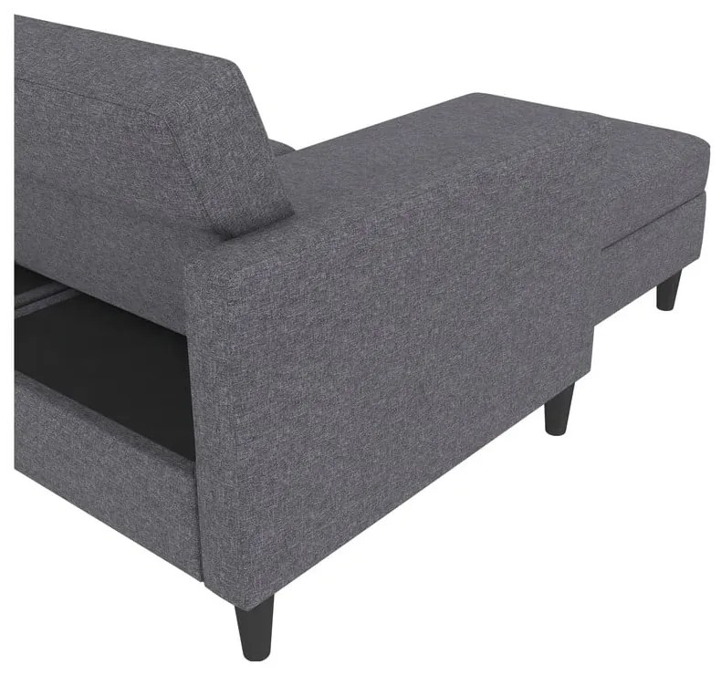 Сив ъглов диван Hartford – Støraa