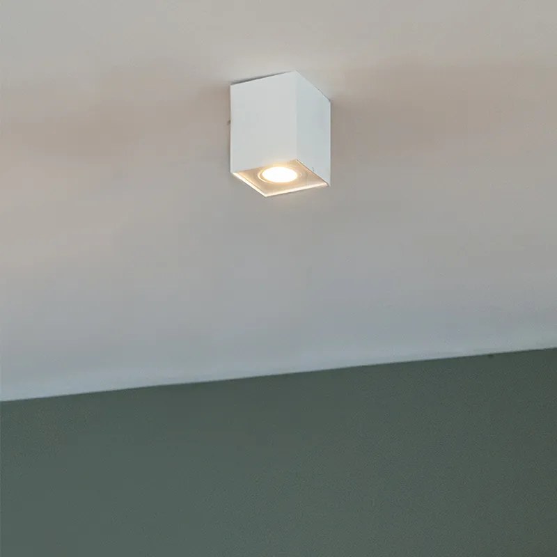 Модерен повърхностно монтиран прожектор бял регулируем - Quadro 1 Up