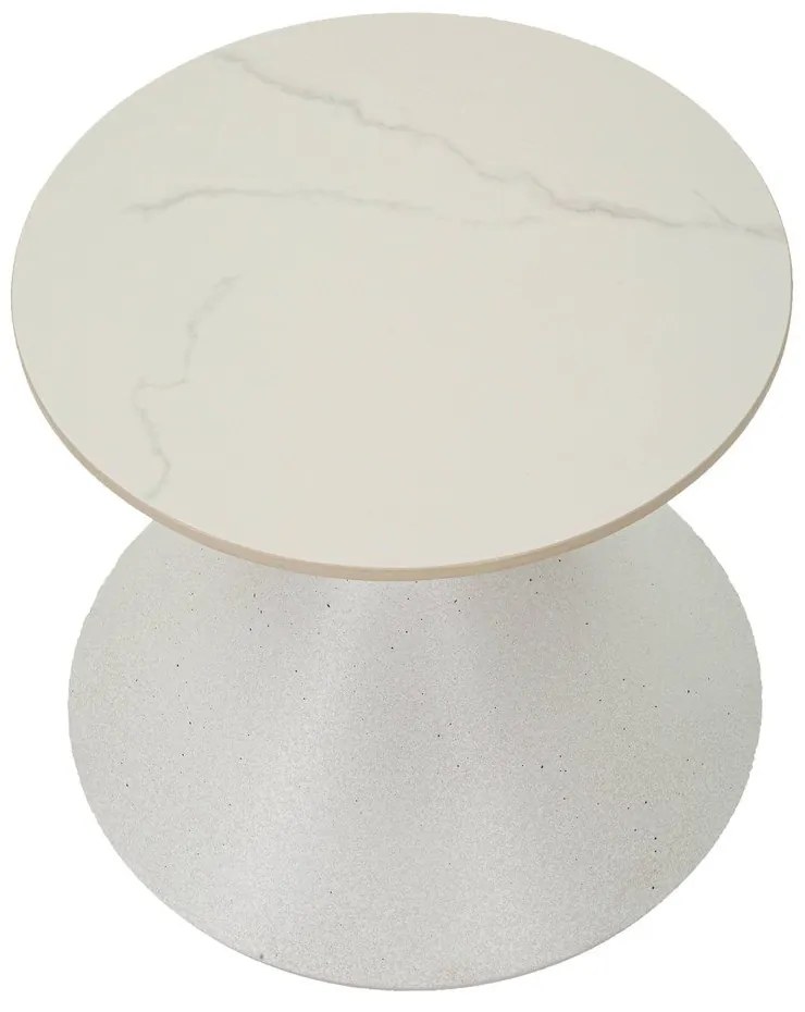 Кръгла странична масичка с керамичен плот ø 45 cm Fush – Mauro Ferretti