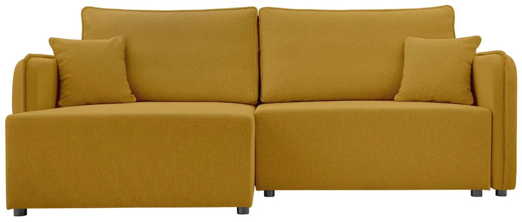 Ъглов диван Melody-Жълто-Десен