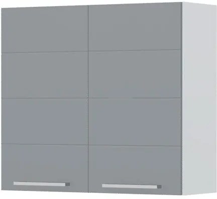 Висящ шкаф Hudson V7-80-2K-White - Gray