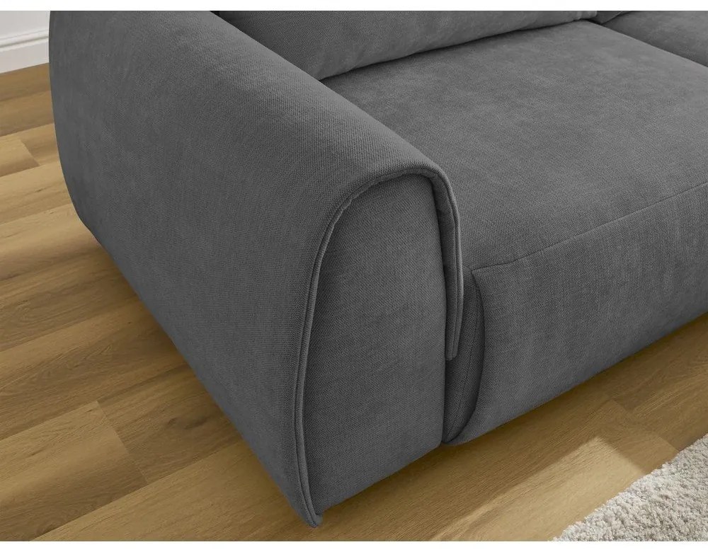 Сив ъглов диван Aden – Bobochic Paris
