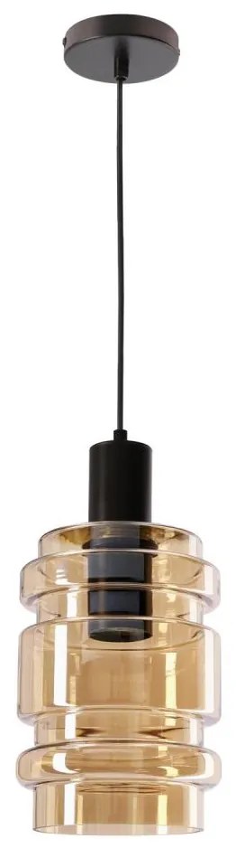 Pендел на кабел RADON 1xE27/40W/230V димчато бежов