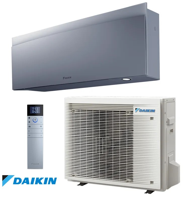 Инверторен климатик Daikin Emura 3 FTXJ42AS + RXJ42A, 14000 BTU, 33 м2, A++, Wi-Fi, R-32, Сив
