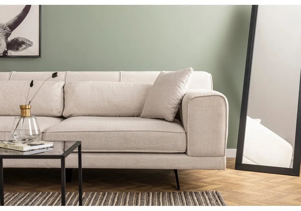 Светлобежов ъглов диван , ляв ъгъл Jivago - Artie