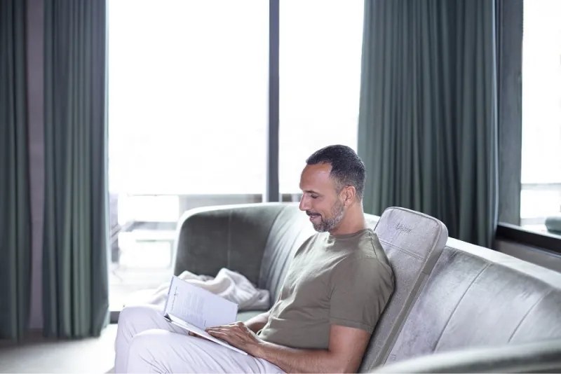 Масажираща седалка Beurer MG 202, 2 скорости, Авто изключване, Шиацу, Сив