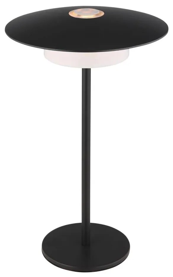 Globo 21024S-LED LED настолна лампа KYLER, 3W, 1800-3000K, черна, с док. и тъч