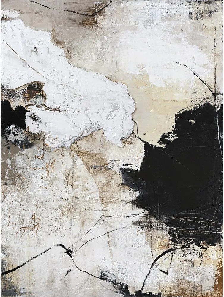 Печатна/с ръчно рисувани елементи върху платно картина 90x118 cm Reform 1 – Malerifabrikken