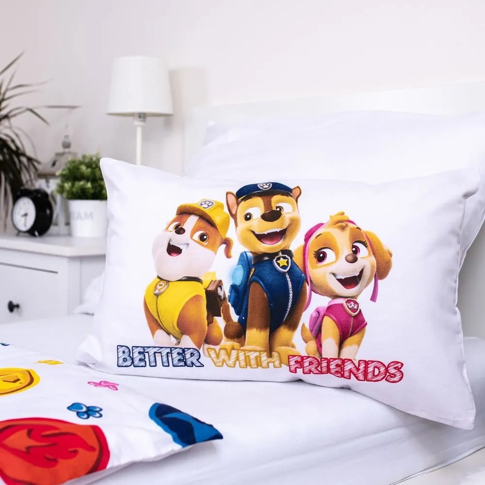 Памучно детско спално бельо за детско креватче 100x135 cm Paw Patrol – Jerry Fabrics