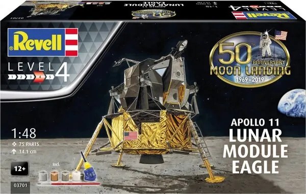 Сглобяем модел, Revell, Apollo 11, Лунен модул Eagle, 75 части