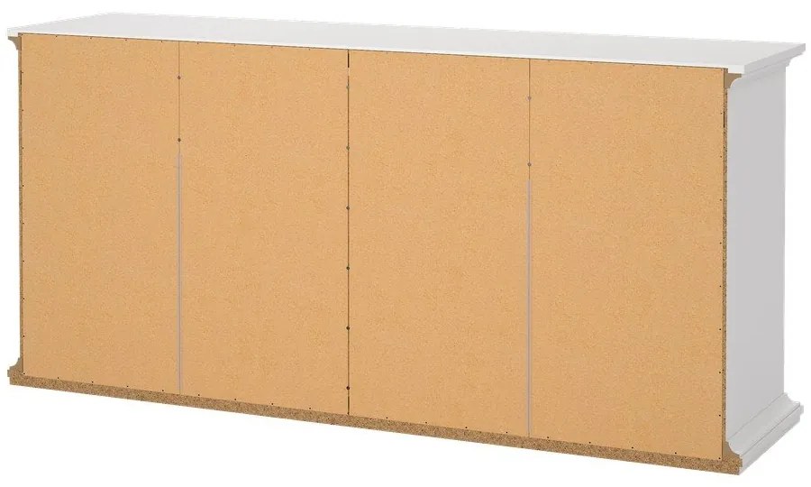 Бял нисък скрин 183x87 cm Paris – Tvilum