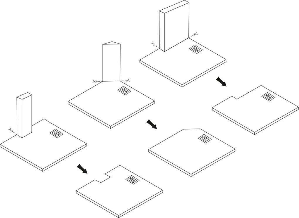 Корито за душ кабина Magnum White 120x80