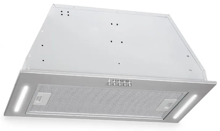 Klarstein Down Under 60, абсорбатор, за вграждане, 60 cm, 590 m³/h, LED, неръждаема стомана