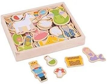 Bigjigs - Дървени магнити - Фантазия