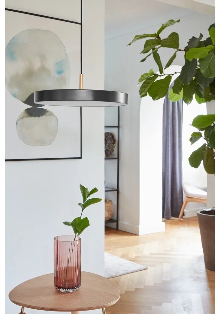 Антрацитно LED висящо осветително тяло с метален абажур ø 31 cm Asteria Mini - UMAGE