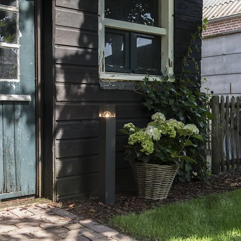 Модерна подова лампа за външна употреба 70 см тъмно сива IP44 - Denmark