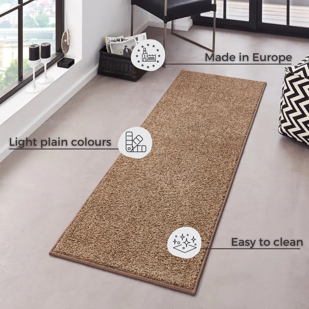Кафяв мокет , 80 x 400 cm Pure - Hanse Home