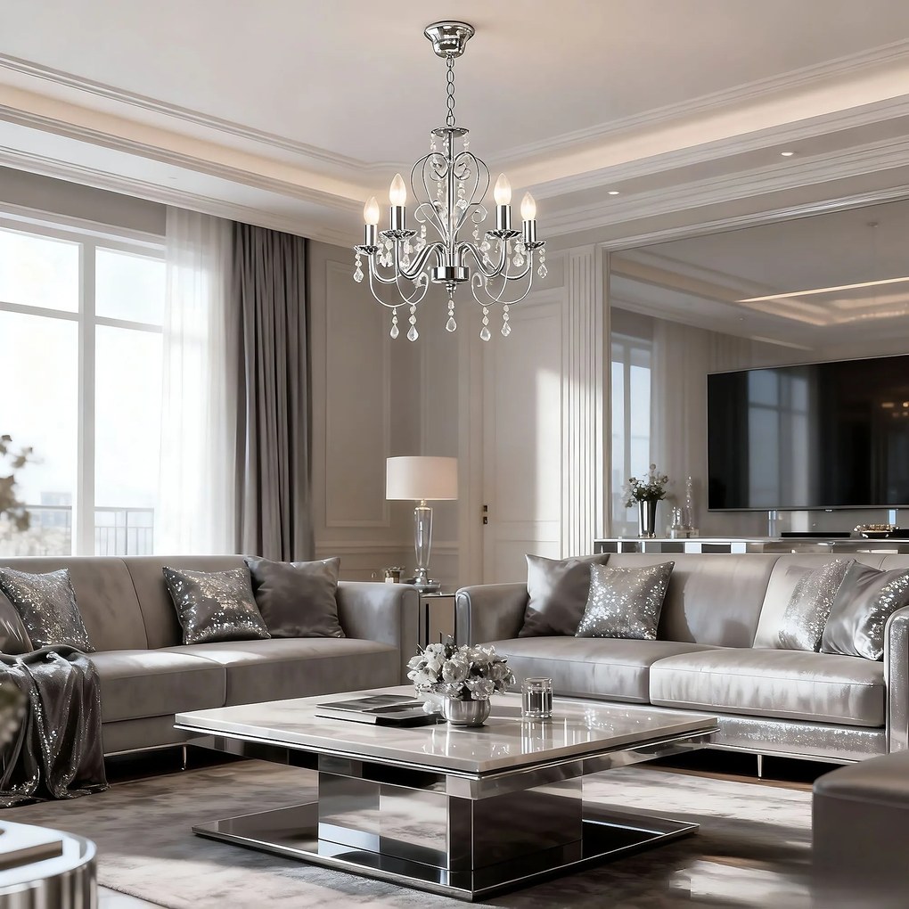 ЛАМПА EBT008-5CP CHROME