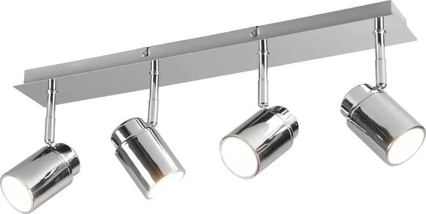 Метален прожектор в лъскаво-сребрист цвят 19x52 cm Angelo - Trio