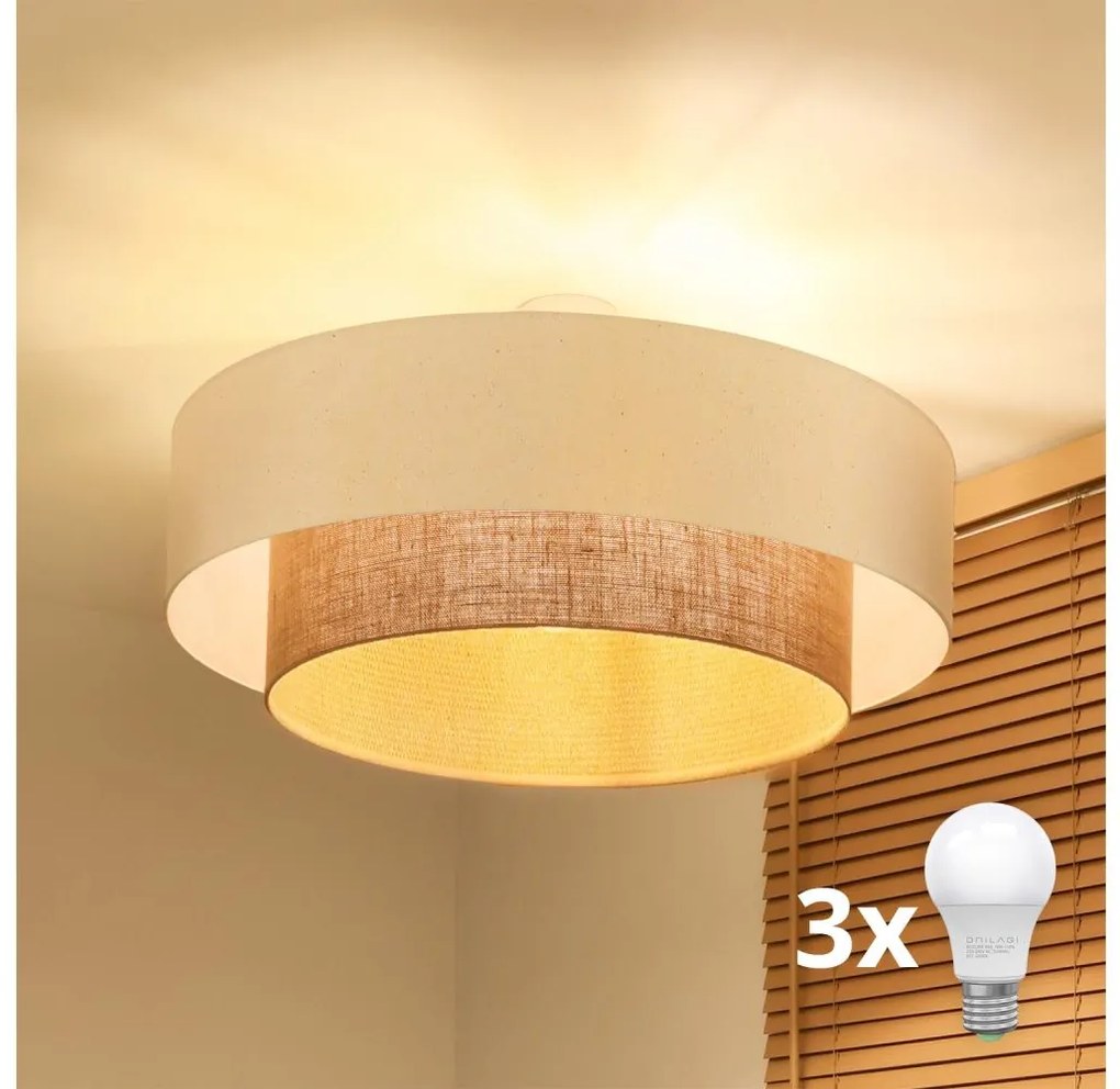 Brilagi - LED плафонен полилей BOHO стил 3xE27/15W/230V, диаметър 80 см