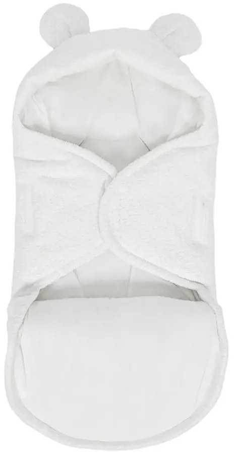 Бяло бебешко одеяло от букле 45x80 cm – Meowbaby