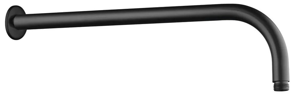 Матово черно месингова част за свързване към душ Aqualine – Sapho