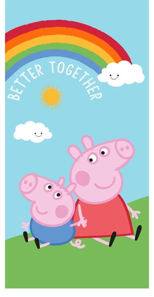 Памучна детска кърпа 70x140 cm Peppa Pig – Jerry Fabrics