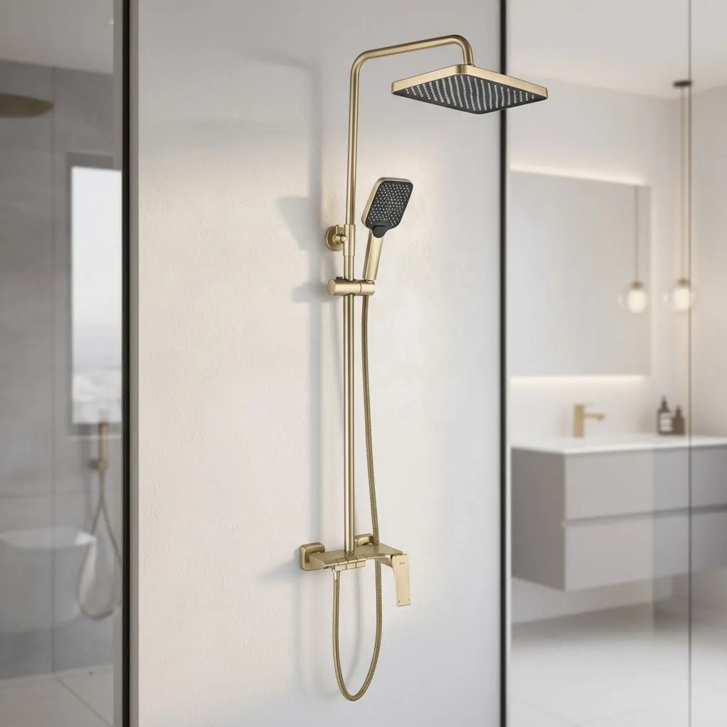 Комплект за душ PREMIUM REA JOE Brush Gold