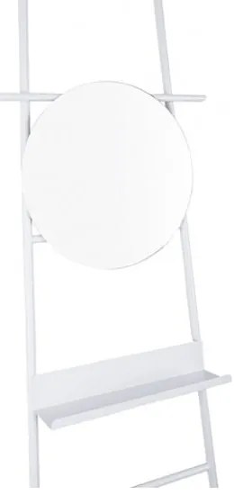 Бяла декоративна стълба с огледало Glint - Leitmotiv