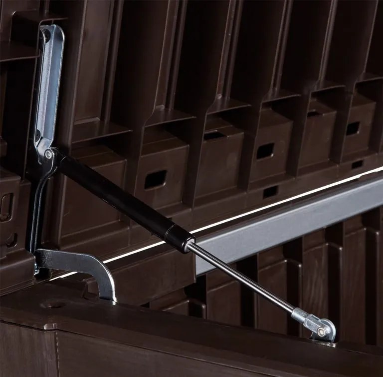 Кафява градинска кутия ROCKWOOD 570 L