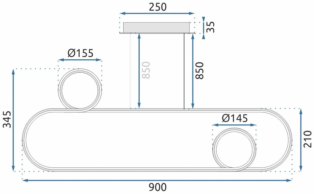 Лампа LED APP809-CP GOLD