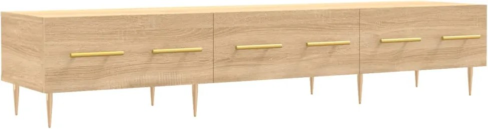 829143 vidaXL ТВ шкаф, сонома дъб, 150x36x30 см, инженерно дърво