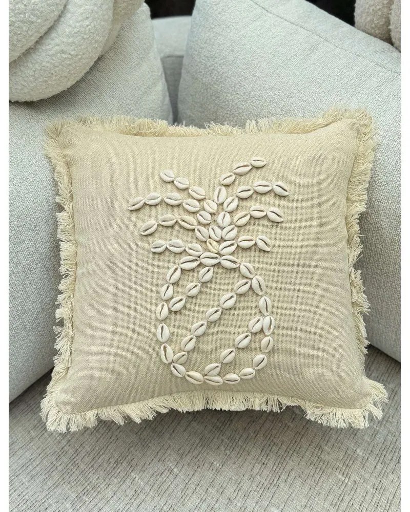 Памучна калъфка за възглавница 43x43 cm Seashells – Mioli Decor