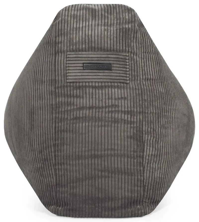 Детски пуф от рипсено кадифе в тухлен цвят Snug 80 – SLOWDOWN