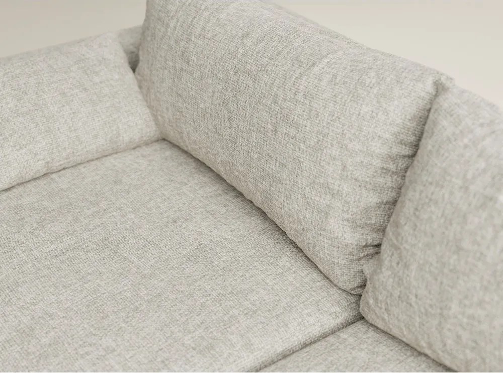 Бежов шенилов сгъваем/с място за съхранение ъглов диван (десен ъгъл) Leon – Maison de Rêve