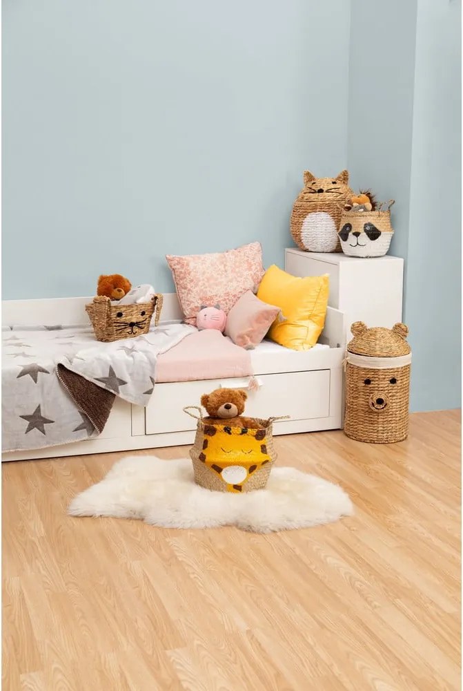 Детска кошница за играчки от воден зюмбюл естествена ø 35x26 cm Rabbit – Compactor