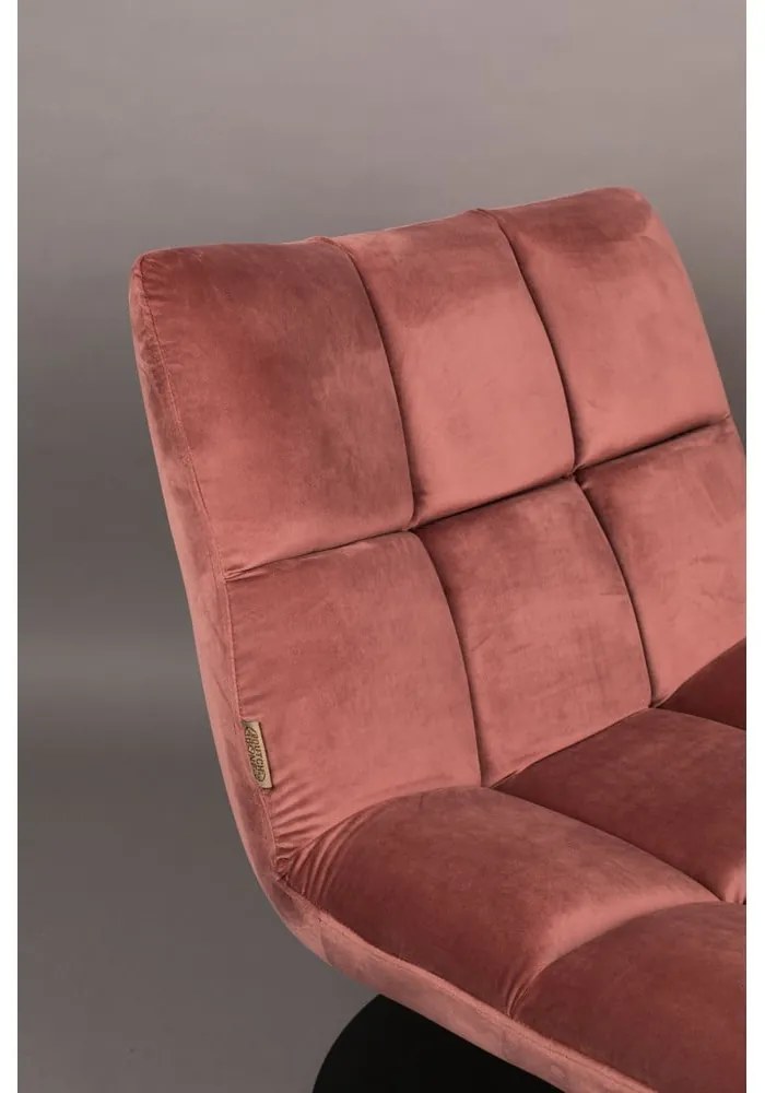 Фотьойл от розово кадифе Bar - Dutchbone