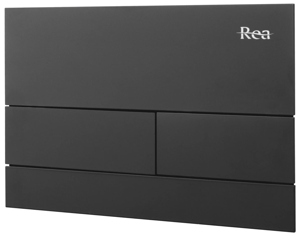 Бутон за тоалетна K011A-Q и Slim024N Rea T Black Matt