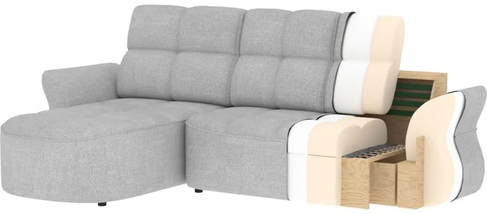 Тъмносив кадифен сгъваем/с място за съхранение ъглов диван (десен ъгъл) Beneth – ELTAP